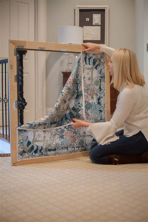 framing a scarf as artwork.